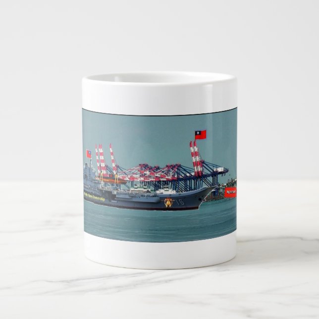 Under new ownership, depicts a reverse of fortune. large coffee mug (Front)