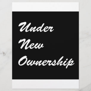 Under New Ownership Flyer
