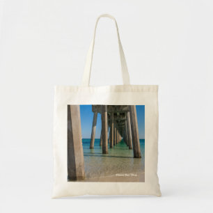 Under Pensacola Beach Pier Reusable Tote Bag