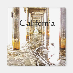 Under Scripps Pier, California Magnet
