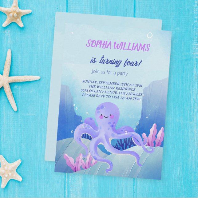 Under Sea Party Invitation (Creator Uploaded)