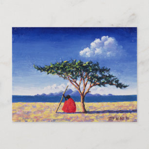 Under the Acacia Tree 1991 Postcard