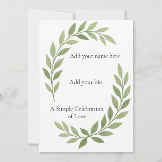 Under the arch of nature’s calm holiday card