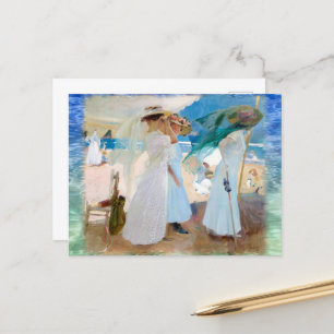 Under the Awning, Joaquín Sorolla  Postcard