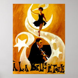Under The Beautiful Stars On Canvas Poster