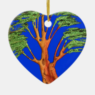 Under the Blue Sky: The Acacia Tree Collection Ceramic Tree Decoration