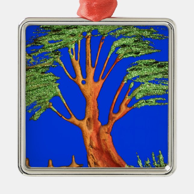 Under the Blue Sky: The Acacia Tree Collection Metal Tree Decoration (Front)