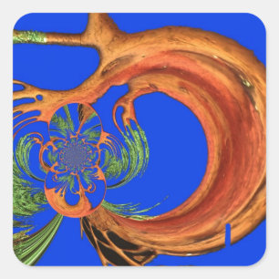 Under the Blue Sky: The Acacia Tree Collection Square Sticker