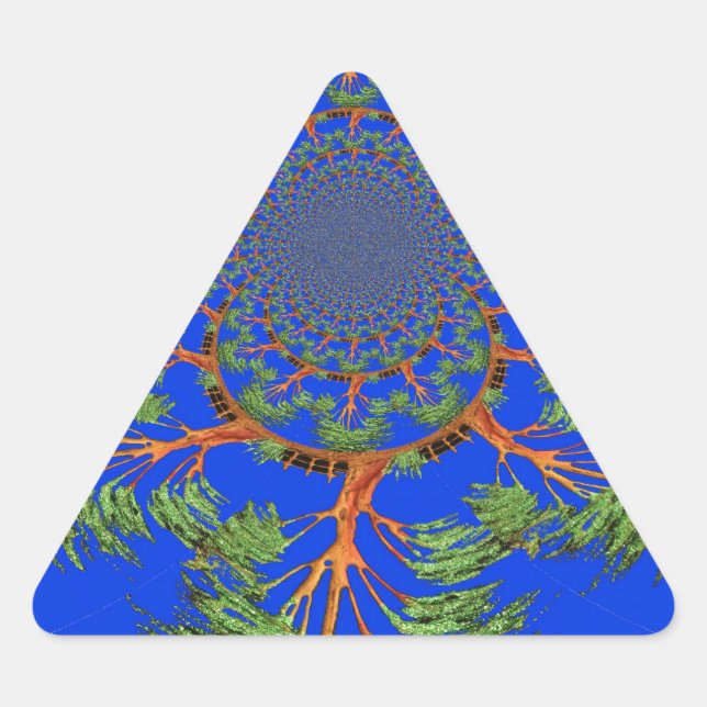 Under the Blue Sky: The Acacia Tree Collection Triangle Sticker (Front)
