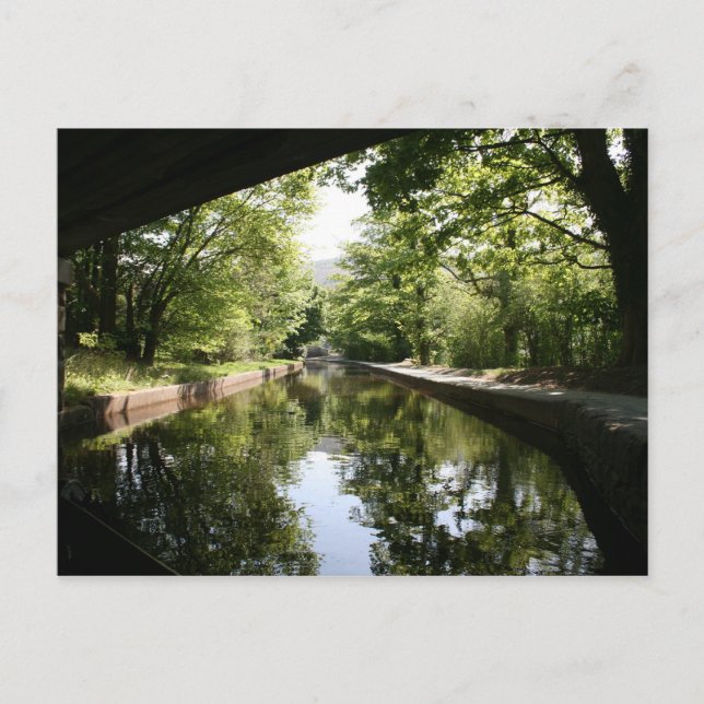 Under the Bridge Llangollen Canal Postcard (Front)