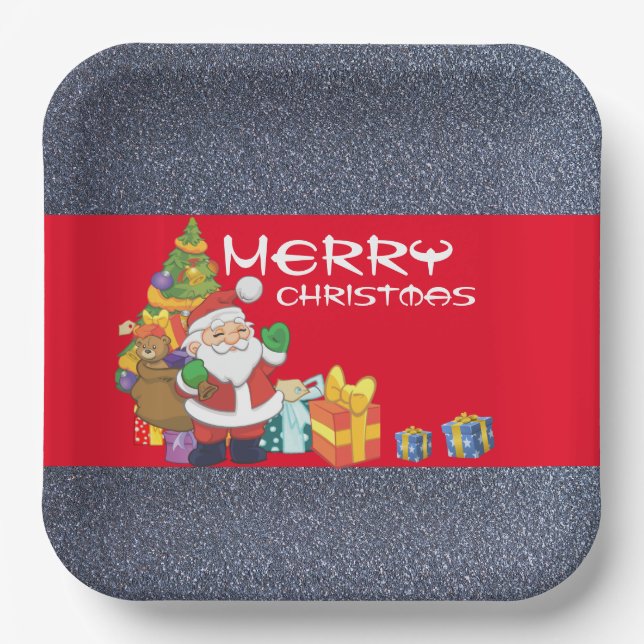 Under the Christmas tree  Paper Plate (Front)