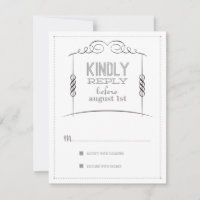Under the Chuppah Jewish Wedding Suite Reply Card
