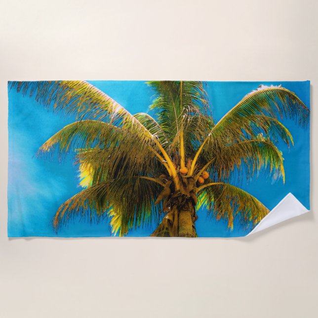 Under the Coconut Palm Beach Towel (Front)