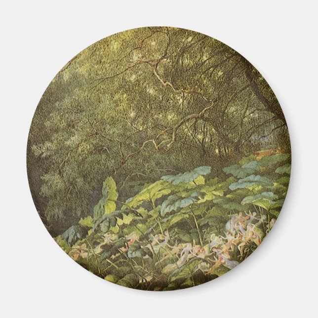 Under the Dock Leaves by Richard Doyle, Fairy Art Magnet (Front)