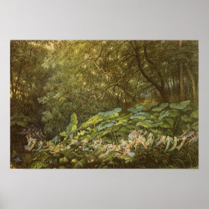 Under the Dock Leaves by Richard Doyle, Fairy Art Poster
