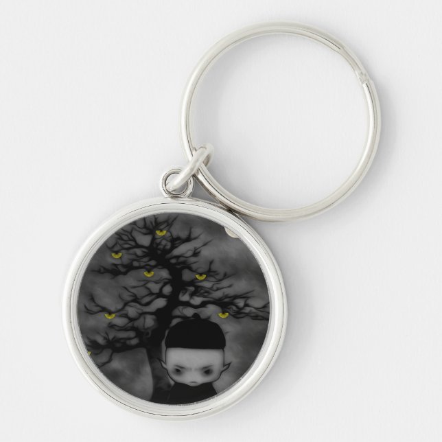 Under the Fan Tree Key Ring (Front)