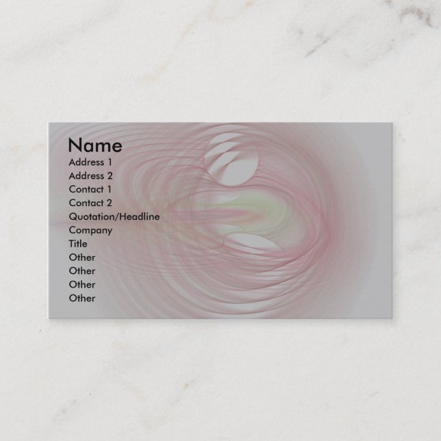 Under The Full Moon Business Card (Front)