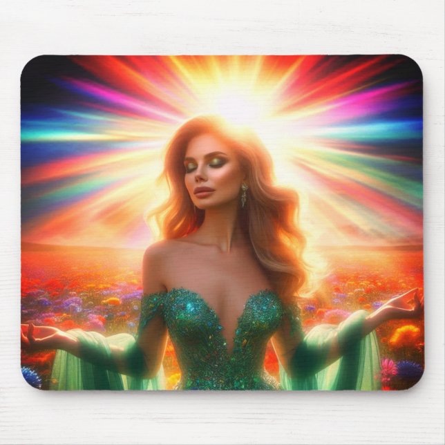 Under the Glorious Sparkling Sunshine on a Thick Mouse Pad (Front)