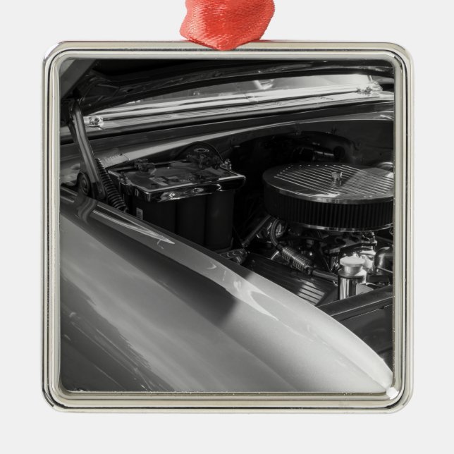 Under The Hood Metal Ornament (Front)