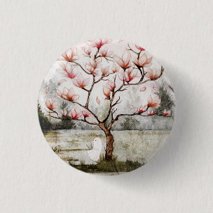Under The Magnolia Tree 3 Cm Round Badge