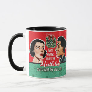Under The Mistletoe Christmas Mugs