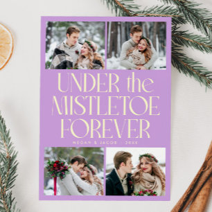 Under the Mistletoe Forever Lemon Wisteria Photo Holiday Card