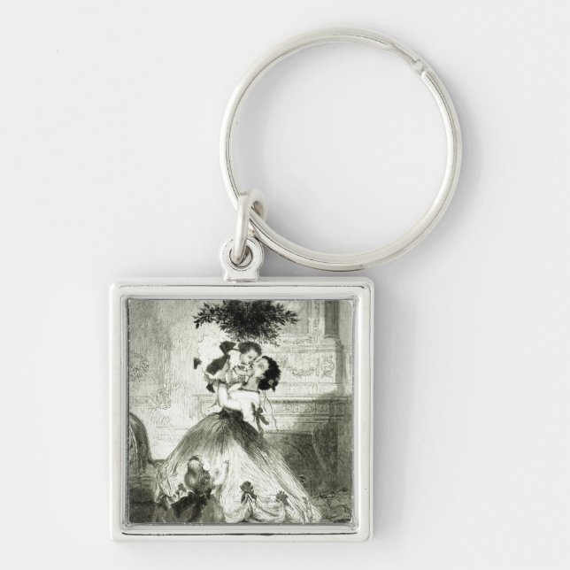 Under the Mistletoe' Key Ring (Front)
