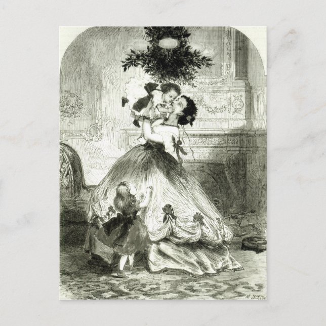 Under the Mistletoe' Postcard (Front)