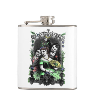 Under the Mistletoe Vintage Holiday Hip Flask