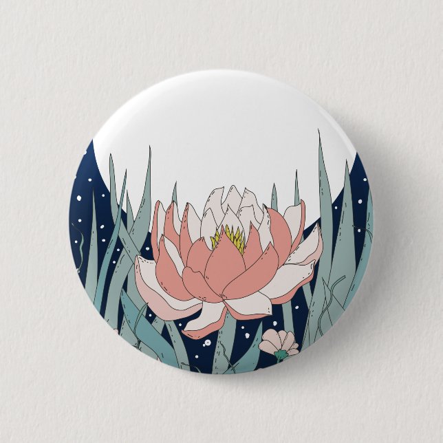 Under the Moon 6 Cm Round Badge (Front)