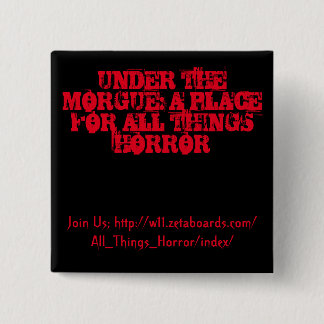 Under The Morgue Button (Black and Red)