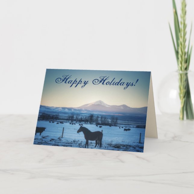 Under the Mountain Holiday Card (Front)