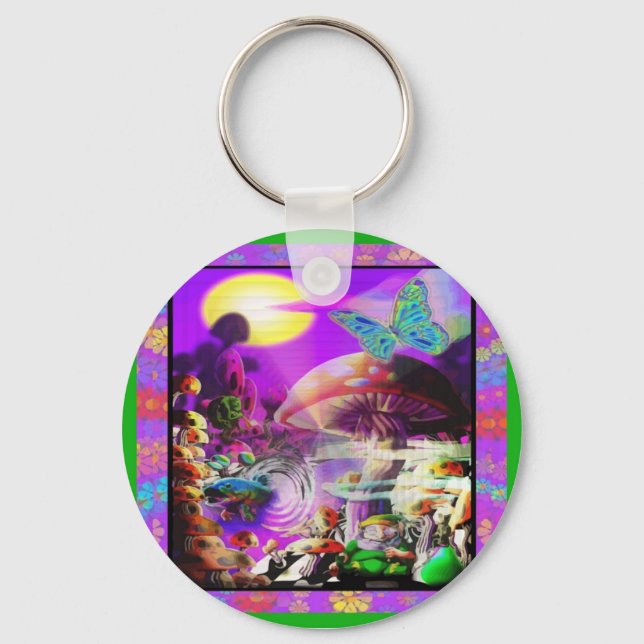 Under the Mushroom Keychain (Front)