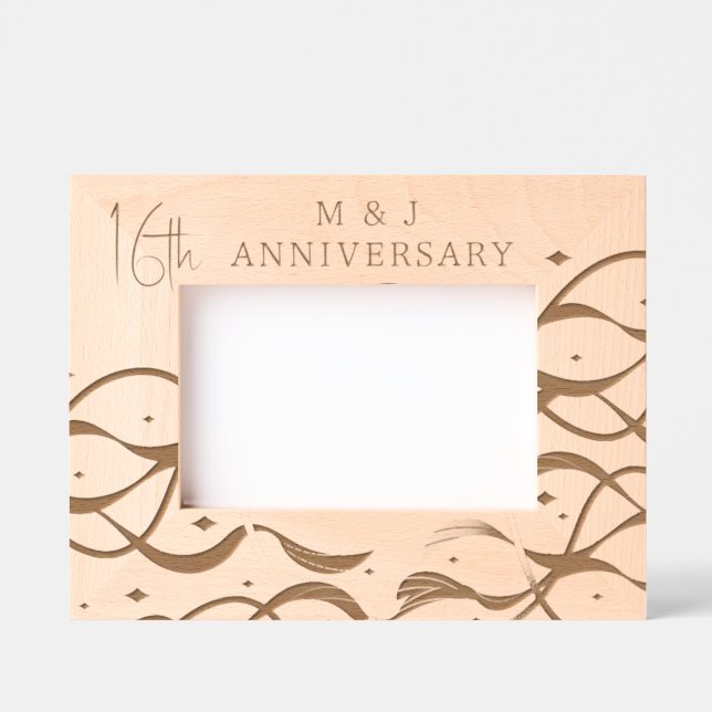 Under The Ocean Anniversary Laser Photo Etched Frames (Front)