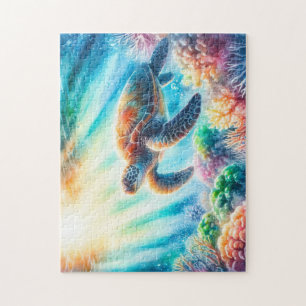 Under the ocean sea turtle jigsaw puzzle