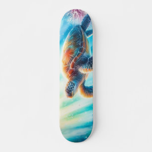 Under the ocean sea turtle skateboard