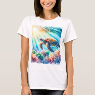 under the ocean sea turtle T-Shirt