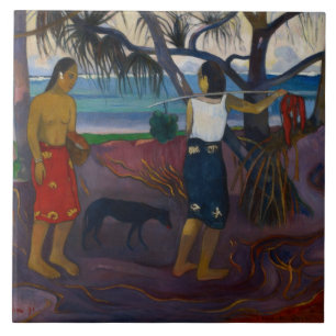 Under the Pandanus, 1891 (oil on canvas) Ceramic Tile