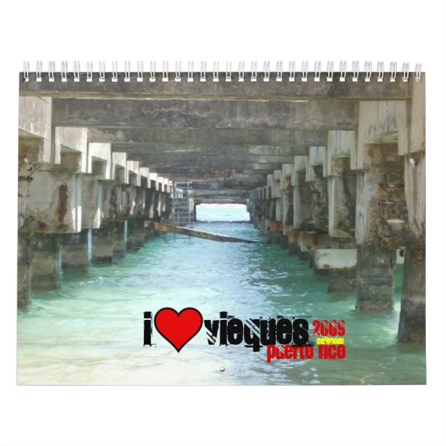 Under the Pier in Esperanza, heart, 2009, puert... Calendar (Cover)