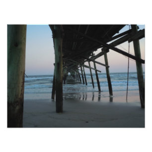 Under the Pier - Oak Island, NC Photo Print