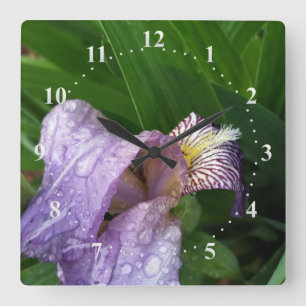 under the rain square wall clock