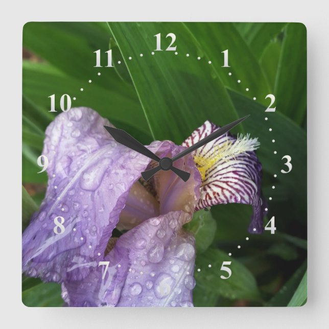 under the rain square wall clock (Front)