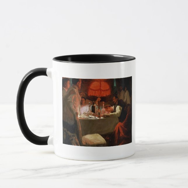 Under the Red Light, c.1910 Mug (Left)