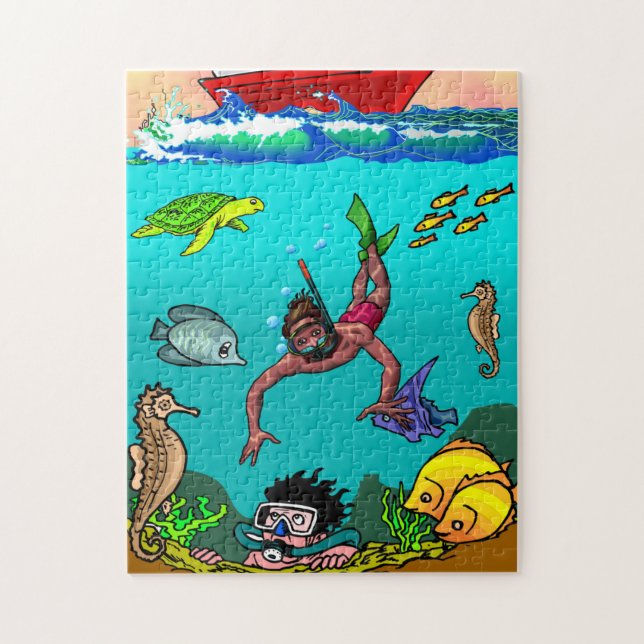 Under The Sea, 11" x 14", 252 pieces Jigsaw Puzzle (Vertical)