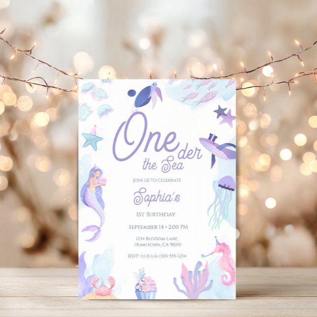 Under the Sea 1st Birthday Invitation (Creator Uploaded)