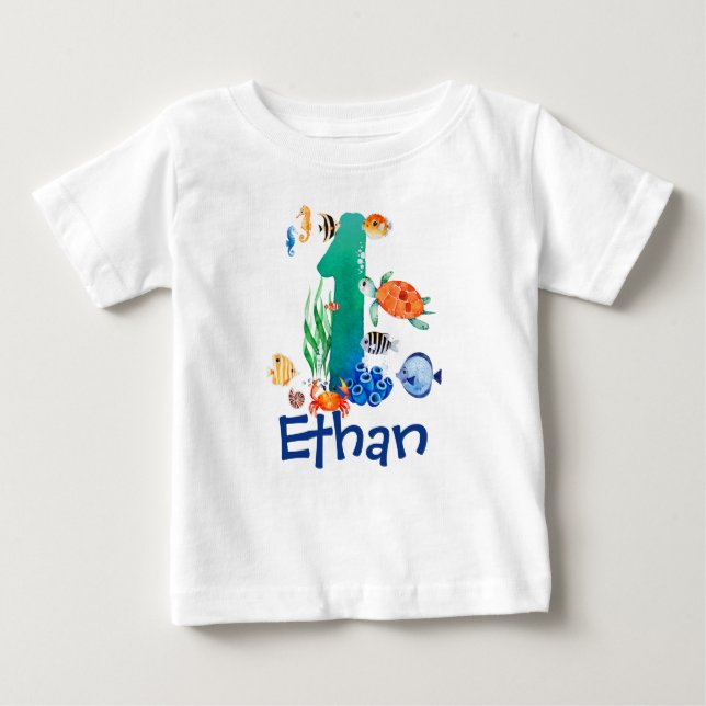 Under the Sea 1st Birthday Shirt (Front)