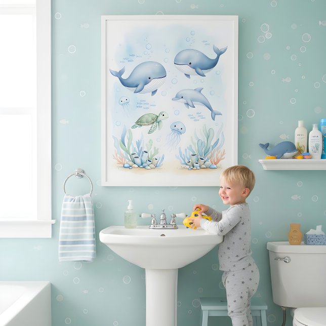 Under the Sea Adventure Kids Bathroom Wall Art (Creator Uploaded)