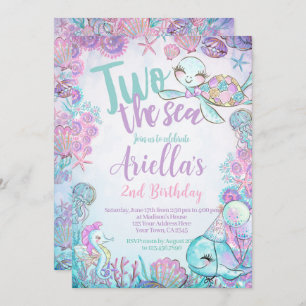 Under the Sea Animals Birthday Invitation