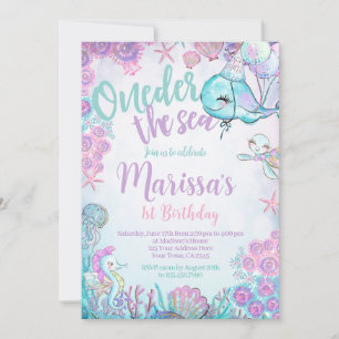 Under the Sea Animals Birthday Invitation