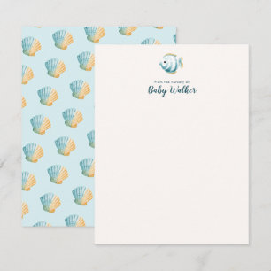 Under The Sea Animals Colourful Baby Shower Card